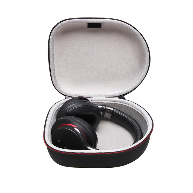 Hard EVA Over Ear Headphone Case, Shockproof Waterproof Storage for Wireless Noise Canceling Headset Cables Travel Daily Carry