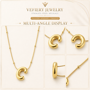 Collier de mode pour femmes en acier inoxydable, bijoux modernes - Product Image 4