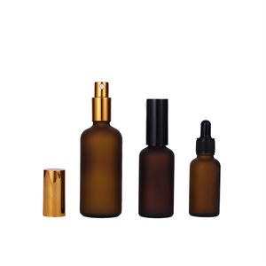 Flacon compte-gouttes en verre ambré de 50 ml, très populaire, de 20 ml à 100 ml, pour soins personnels, flacon d'huile essentielle ambré de 30 ml, personnalisation du logo - Product Image 4