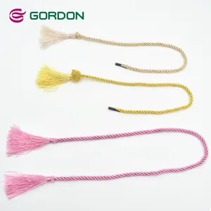 Gordon Linten Polyester 5Mm Breedte Koord Kwast Gebruik Voor Doos Handvat/Geschenkverpakking/Tas Decoratie