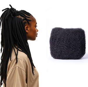 Mèches <span class=keywords><strong>Afro</strong></span> <span class=keywords><strong>Kinky</strong></span> pour Tresses Africaines Dreadlocks Micro Twist Cheveux Humains en Vrac - Product Image 1
