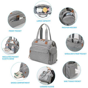 <span class=keywords><strong>Sac</strong></span> à couches pour bébé de grande capacité <span class=keywords><strong>Sac</strong></span> de voyage pour maman <span class=keywords><strong>Sac</strong></span> <span class=keywords><strong>isotherme</strong></span> avec matelas à langer - Product Image 6