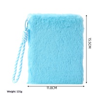 Carnet A6 tendance avec cordon coloré, mini bloc-notes en peluche simple, journal créatif et personnalisé à faire soi-même, cadeau pour enfants
