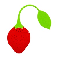 Infuseur à thé mignon réutilisable plus raide écologique Bâton de passoire à thé en silicone Style fruité Infuseur à thé pratique pour feuilles mobiles