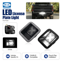 Feux arrière à LED transparents de style X pour plaque d'immatriculation Ford F250 F350 2017-2019 Blanc HC3B13675AC Lot de 2 pièces