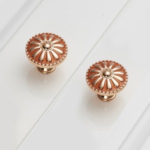 Pomo de Gabinete Estilo Europeo, Bronce Antiguo, Tirador de Cajón de un Solo Agujero, Anillo de Tirador para Puerta de Armario - Product Image 3