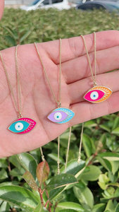 Laiton coloré avec yeux métalliques enduits d'émail Design Oxeye Charms Bijoux Charmes Collier Pendentifs pour bijoux - Product Image 2