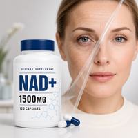 Complément NAD+ Haute Puissance 1500 mg 120 Capsules Soutien Énergétique Cellulaire Nicotinamide Adénine Dinucléotide Adultes