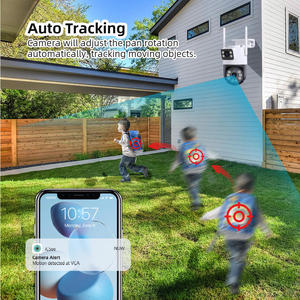 Cámara de seguridad WiFi iCSee de 6MP para exteriores, impermeable, con detección humana por IA, disuasión activa, luz estroboscópica y alarma de audio, cámara IP PT - Product Image 4