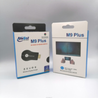 Vente directe d'usine, récepteur sans fil Anycast HD M9 Plus avec écran pour téléviseur mobile