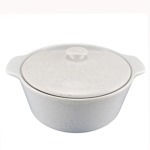 Cazuela nórdica de mariscos de Turquía, plato de cerámica para hornear con tapa - Product Image 1