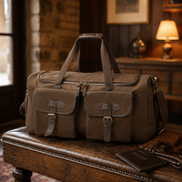 Sac de sport de luxe grande capacité, sac de voyage portable en toile, fermeture éclair, sangle réglable, étanche, à suspendre