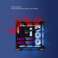 Fast Delivery Customize Logo M-ATX PC Case Aluminum Alloy Gaming Desktop Computer Case With Side Panel Window