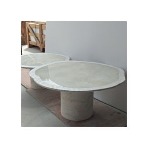 Trắng tự nhiên Onyx với travertine Đá Cẩm Thạch Bàn cà phê thiết lập - Product Image 3