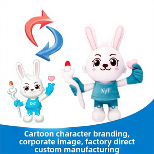 Peluche Personalizzati Super Morbidi e Giocattoli, Simpatici Personaggi di Maiali dei Cartoni Animati, Animali di Peluche per San Valentino - Product Image 3