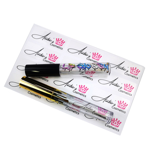 Tùy Chỉnh In Lip Gloss Sticker Trong Suốt Rõ Ràng Chai Nhựa Mỹ Phẩm Riêng Logo Nhãn Lông Mi Lip Balm Lipgloss Nhãn - Product Image 2
