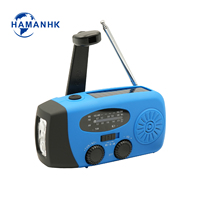 Radio d'urgence portable 2023 avec générateur à manivelle AM/FM, batterie externe 2000 mAh, lampe de poche SOS, chargeur de téléphone extérieur, tendance