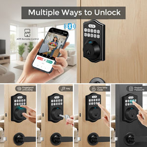 <span class=keywords><strong>2026</strong></span>年新型Tuya WiFiスマートロック アメリカ規格デッドボルト 指紋認証パスワード式電子ドアロック（米国向け） - Product Image 2