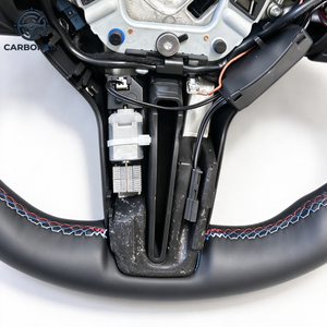 Volant chauffant à vibrations en cuir de type D de haute qualité pour BMW M3 M6 X1 X3 X5 F10 F30 F32 E70 E90 E71 – Modifié et amélioré - Product Image 5
