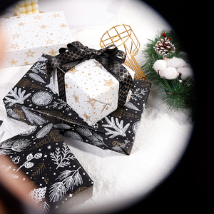 Papel de regalo en relieve personalizado de fábrica 43*300 cm embalaje de papel de regalo de Navidad - Product Image 6