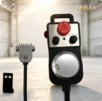Volante Electrónico CNC TEBAK MPG, Generador de Pulsos Manual de 5V 100PPR con Interruptor de Parada de Emergencia, MPG Portátil