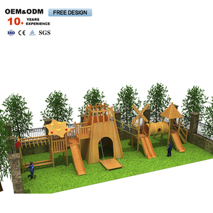 Customized Brand New Factory Direct Outdoor Wooden Playground Set for Schools Commercial Use - Product Image 3