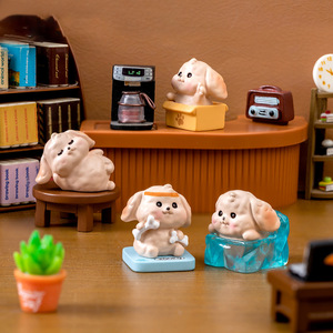 Giocattolo in miniatura simpatico cane bambola scatola cieca in resina artigianato ornamento per la <span class=keywords><strong>casa</strong></span> cane cartoni animati figure <span class=keywords><strong>di</strong></span> <span class=keywords><strong>animali</strong></span> decorazione Desktop auto - Product Image 2