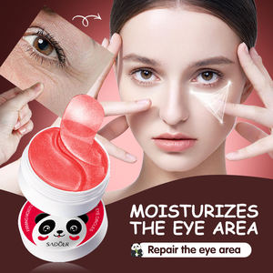 SADOERプライベートラベルアイマスクカタツムリキャビアサークルアイジェルパッドクリスタルハイドロゲル24Kゴールドコラーゲン韓国アンダーアイパッチ - Product Image 5