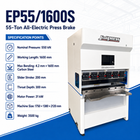 Prensa Plegadora CNC Eléctrica de Doble Servo de 75T y 1250mm, Máquina de Plegado de Chapa Metálica de Alta Precisión