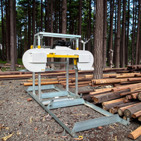Scie à ruban Portable essence moteur diesel scie à ruban horizontale moulin Machine découpeuse de bois pour Machine à bois
