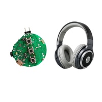Solution PCBA pour casque audio, module audio personnalisé double mode 2.4G BT, son stéréo 48kHz/16bit, faible latence <20ms, module d'écouteurs sans fil