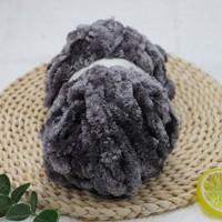 Yarn Professional Factory 0.2 Nm Fancy Knitting New Bright 100% Polyester Chenille Yarn for Hand Knitting Doll