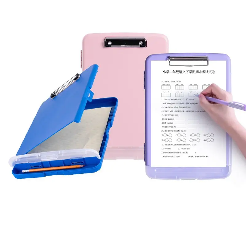 Không thấm nước clipboard với lưu trữ A4 với bút khe cắm bằng văn bản Hội Đồng Quản Trị đa chức năng giấy lưu trữ tập tin hộp nhựa clipboard