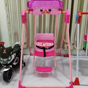 Katlanır bebek salıncak kapalı çocuk salıncak müzik oyuncak ev açık bebek ile sallanan sandalye gölgelik ile çocuklar için yaşlı 1-4 - Product Image 2