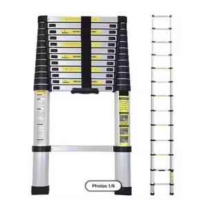 Multi Purpose Foldable <strong>Telescopic</strong> <strong>Ladder</strong> Aluminum Carbon Stainless Steel <strong>a</strong> <strong>Frame</strong> Straight Step <strong>Ladder</strong> for Home &amp; Construction - Product Image 5