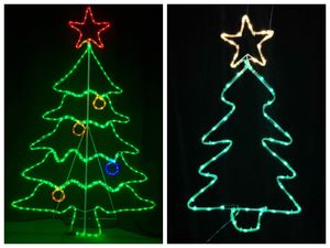 Marco de acero LED impermeable para exterior, Papá Noel, Navidad, fiesta, decoración, figuras, luces de cuerda - Product Image 6