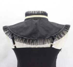 Gran oferta, <span class=keywords><strong>dobladillo</strong></span> de satén personalizado, lazo, blusa desmontable para mujer, Media camisa, cuello <span class=keywords><strong>falso</strong></span> - Product Image 3