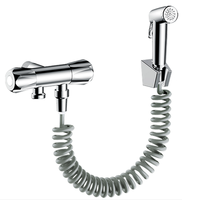 Toilette Wc Jet Shattaf 2 Fonction Bidet Pulvérisateur À Main Mélangeur Robinet De Douche Ensemble avec Cuivre-Valve Jet Douche Toilette