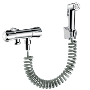 Wc Wc Jet Shattaf 2 funzioni Bidet Spray spruzzatore portatile miscelatore rubinetto doccia Set con valvola in rame, Wc doccia a getto