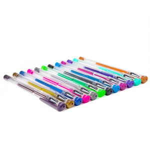 Longorgeous haute capacité <span class=keywords><strong>48</strong></span> couleurs artiste métal paillettes <span class=keywords><strong>Gel</strong></span> encre stylo ensemble aquarelle stylo avec boîte en PVC - Product Image 3