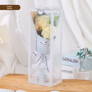 Coffret Cadeau de Roses Artificielles pour la Saint-Valentin, Bouquet de Roses Simulées à Tenir en Main, Cadeau pour Petite Amie - Product Image 3
