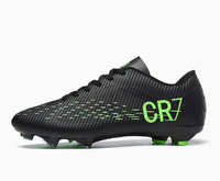 Chaussures de football basses blanches et roses, respirantes, à lacets, pour jeunes