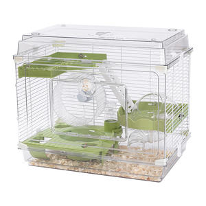 Cage à hamster panoramique transparente à trois étages, de luxe, dorée, avec <span class=keywords><strong>cadre</strong></span> en plastique, grande taille, <span class=keywords><strong>pas</strong></span> chère, 48 - Product Image 1