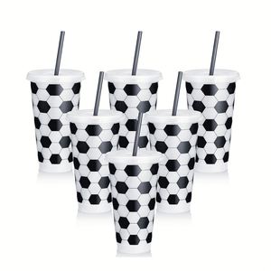 Vasos Ecológicos de PP de 24 oz con Diseño de Fútbol, Vasos de Plástico para Bebidas Deportivas, Admite Logotipo Personalizado - Product Image 1
