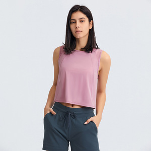 เสื้อกล้ามสำหรับผู้หญิง,เสื้อครอปโยคะระบายอากาศได้น้ำหนักเบาสำหรับฤดูร้อน - Product Image 2