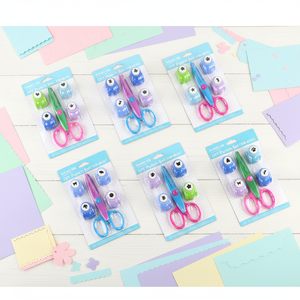 Perforateur de papier artisanal, poinçons pour <span class=keywords><strong>scrapbooking</strong></span>, ciseaux décoratifs colorés pour les bords du papier, artisanat durable, bricolage, plus de trous, ensemble de poinçons - Product Image 1