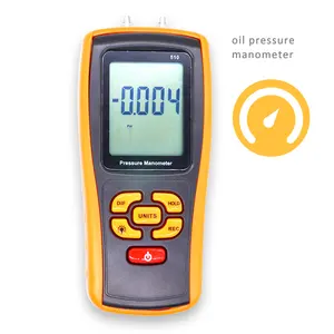 GM511 50KPa Digital LCD Display Pressure Manometer Yellow Differential Manometer Pressure Gauge High precision Multi-function 