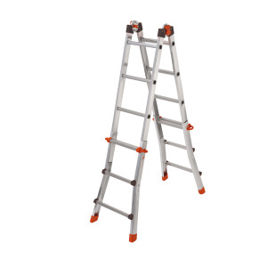 บันไดอเนกประสงค์ PEPPina ALU125 สำหรับงานอุตสาหกรรม บันไดอลูมิเนียมอัลลอยแบบยืดหดได้ 20 ฟุต พับเก็บได้ สำหรับคลังสินค้า - Product Image 1