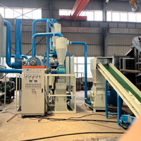 Machine de recyclage de circuits imprimés, équipement de recyclage de cartes électroniques, usine de recyclage de déchets électroniques, broyeur de circuits imprimés, pulvérisateur, trieuse, séparateur de métaux