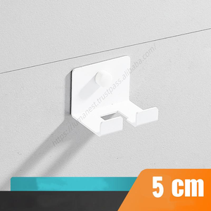 Support mural adhésif en acier inoxydable CXT619 pour câbles et prises électriques, sans perçage, pour rangement domestique - Product Image 5